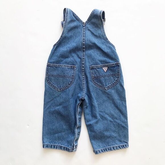 Vintage Baby guess baggy denim overalls 18m - Picture 5 of 7